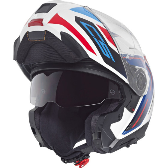 Casco Schuberth C5 Omega White Blue Red