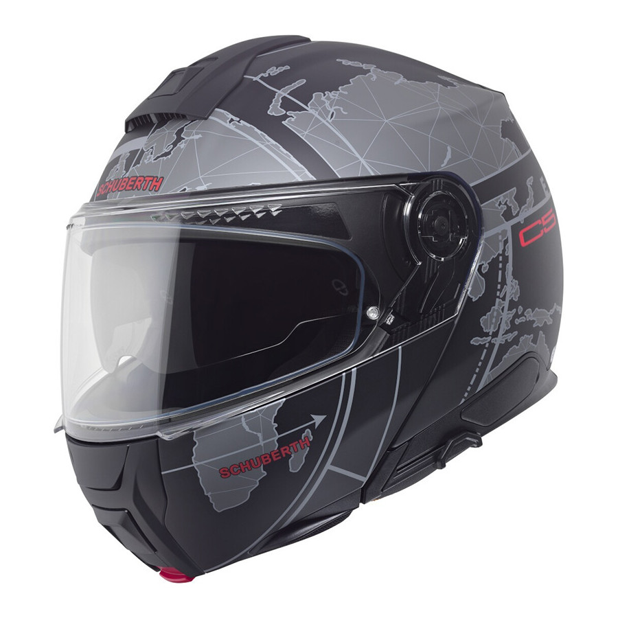 Casco Schuberth C5 Globe Grey Red