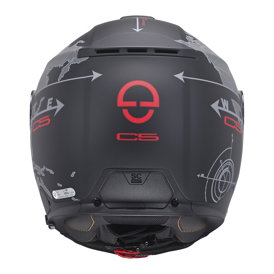 Casco Schuberth C5 Globe Grey Red