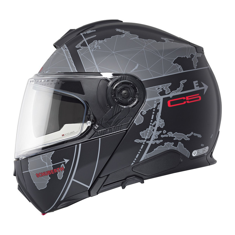 Casco Schuberth C5 Globe Grey Red