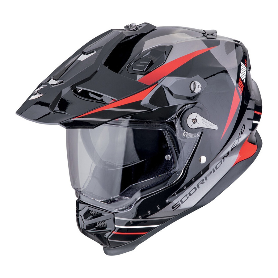 Casco Scorpion ADF-9000 Air Feat Black Red