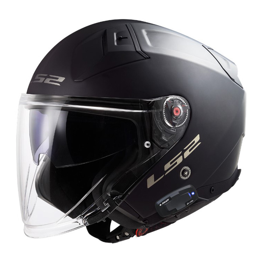 Casco LS2 OF603 Infinity II Matt Black With LS2-4X