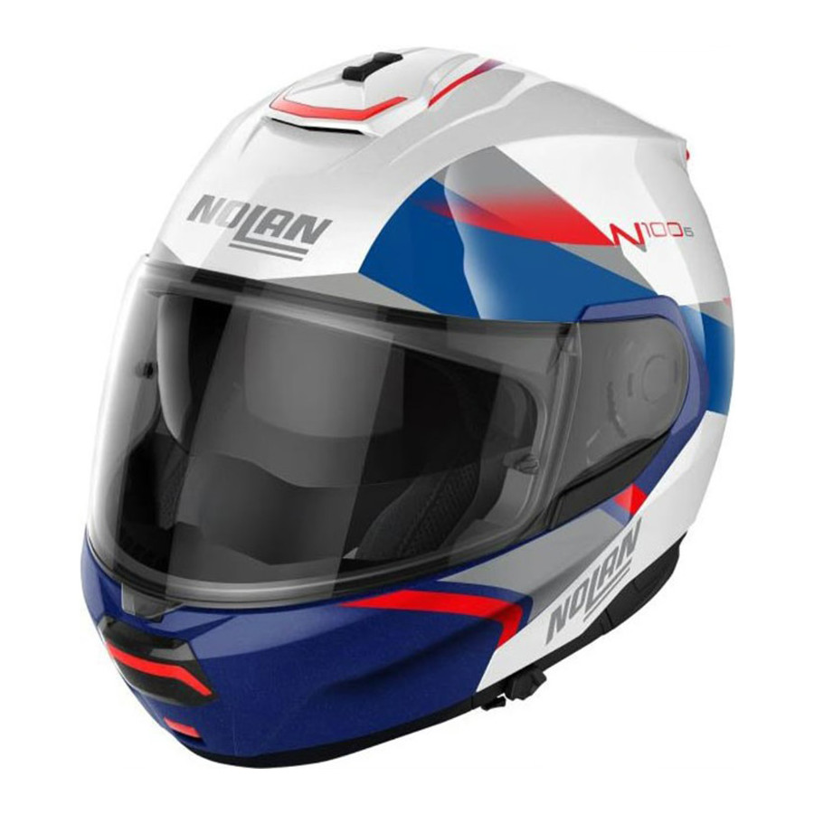 CASCO NOLAN N100 6 PALOMA N-COM BLUE RED 028