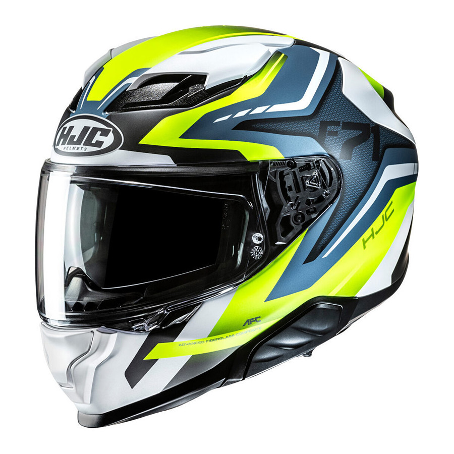 CASCO HJC F71 FES BLUE YELLOW MC3HSF