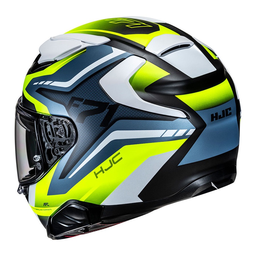 CASCO HJC F71 FES BLUE YELLOW MC3HSF