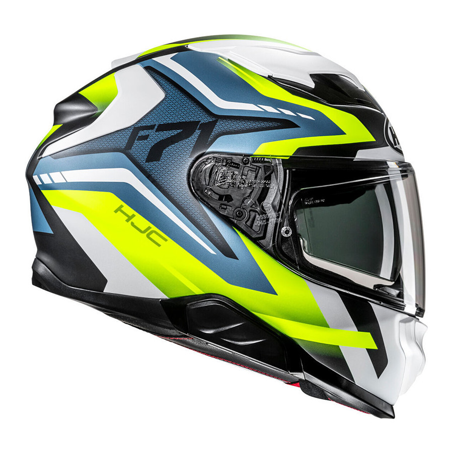 CASCO HJC F71 FES BLUE YELLOW MC3HSF