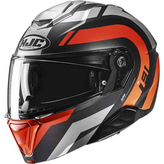 CASCO HJC I91 ARVEN ORANGE MC6HSF