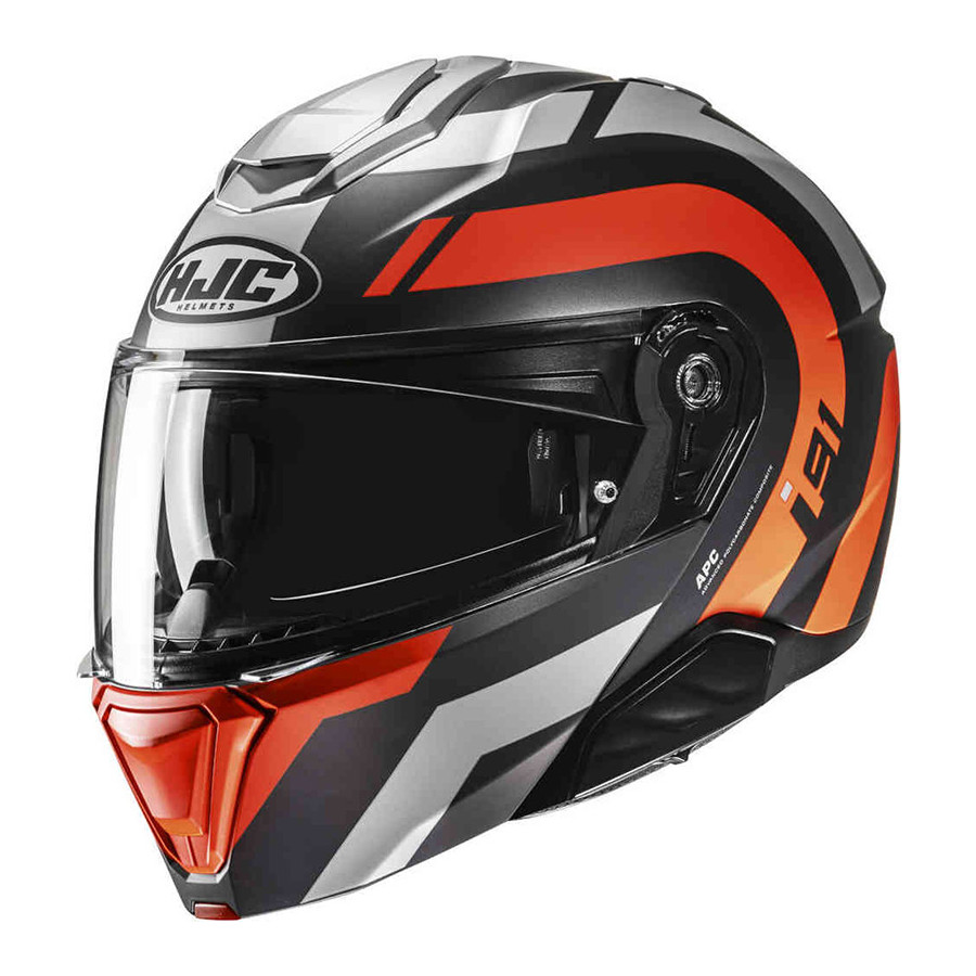 CASCO HJC I91 ARVEN ORANGE MC6HSF