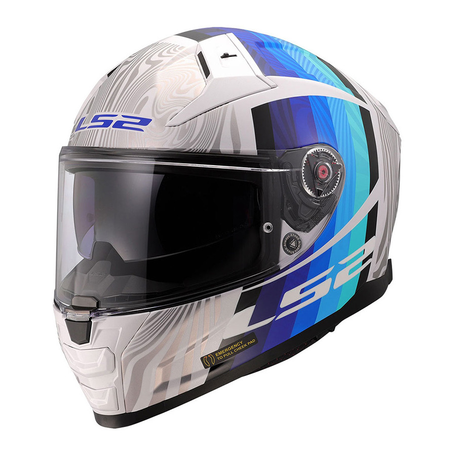 CASCO LS2 FF811 VECTOR II FREEDOM WHITE SILVER