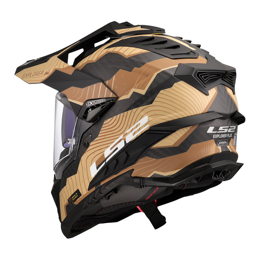 Casco LS2 MX701 Trick Carbon Matt Brown