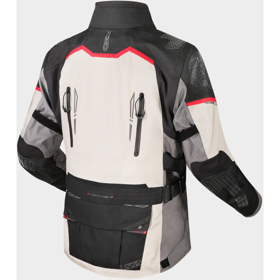 Chaqueta LS2 Apollo Man Grey Black Red