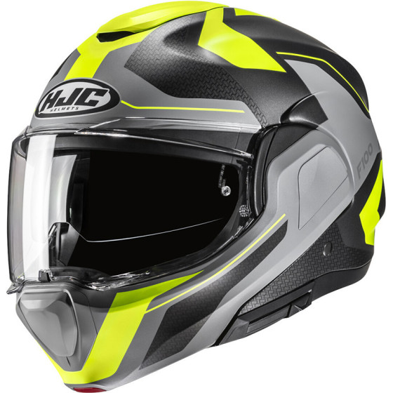 Casco HJC F100 Bios  Grey Yellow MC3HSF