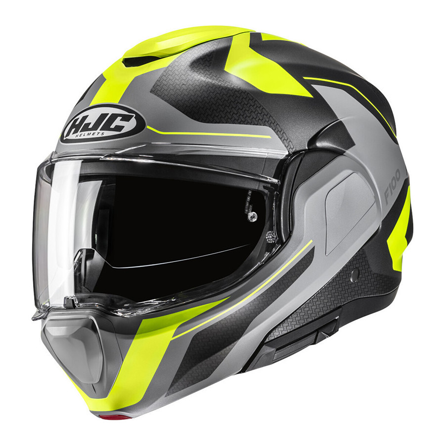 Casco HJC F100 Bios Grey Yellow MC3HSF Casco HJC F100 Bios Grey Yellow MC3HSF