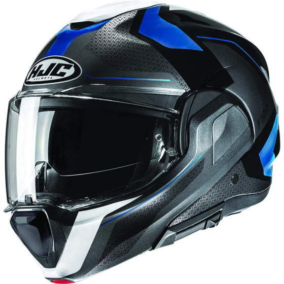 Casco HJC F100 Bios  Black Blue MC2