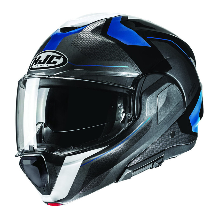 Casco HJC F100 Bios Black Blue MC2 Casco HJC F100 Bios Black Blue MC2