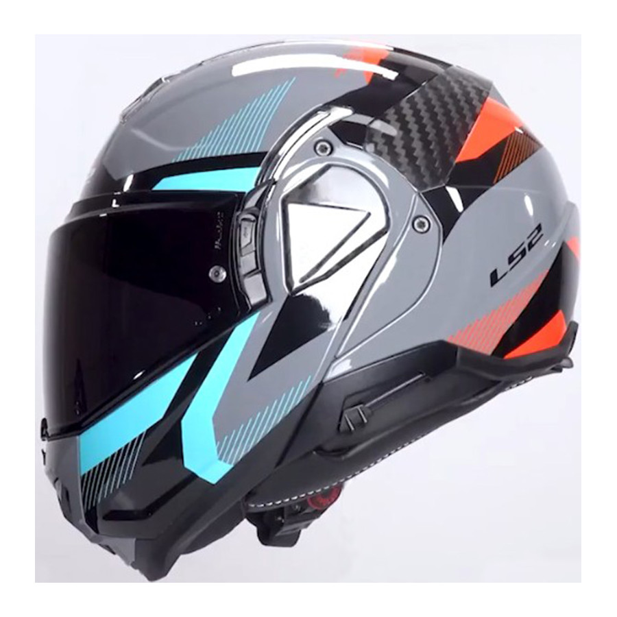 Casco LS2 FF910 Advant II Triple Grey Blue Red