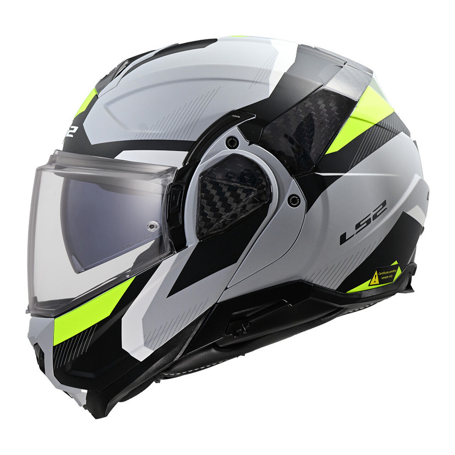 Casco LS2 FF910 Advant II Triple Matt Grey Yellow