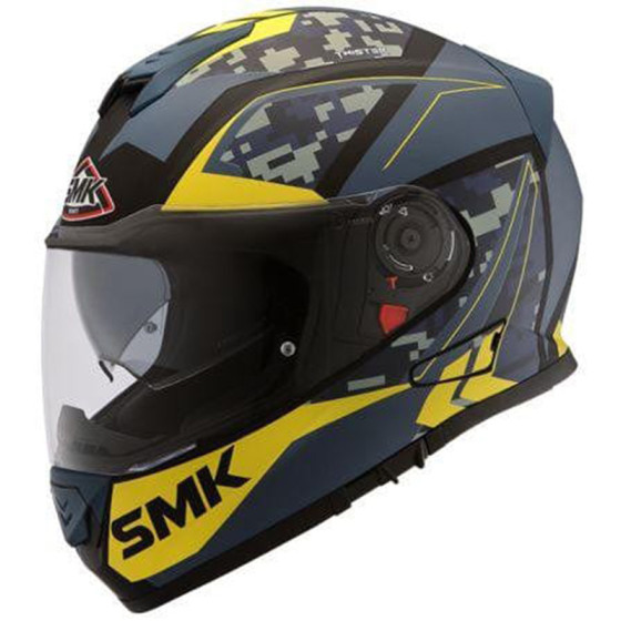 Casco SMK Twister Zest Matt Blue Yellow MA254