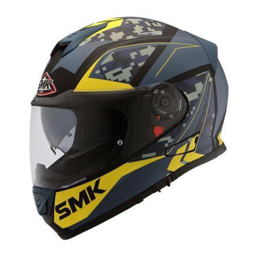 Casco SMK Twister Zest Matt Blue Yellow MA254 Casco SMK Twister Zest Matt Blue Yellow MA254