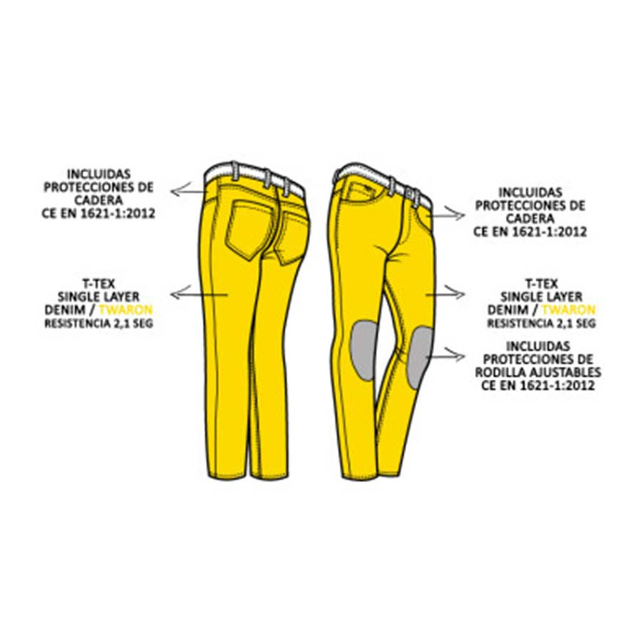 Pantalon Vaquero PMJ New Rider Lady Blue