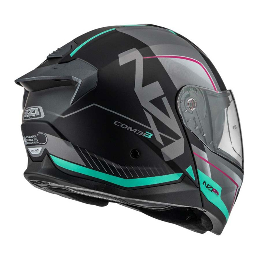 Casco NZI Combi 3 Duo Orbe Antracite Turquoise