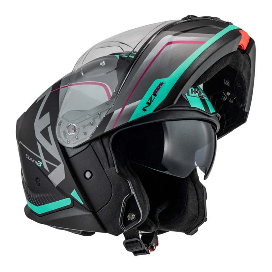 Casco NZI Combi 3 Duo Orbe Antracite Turquoise