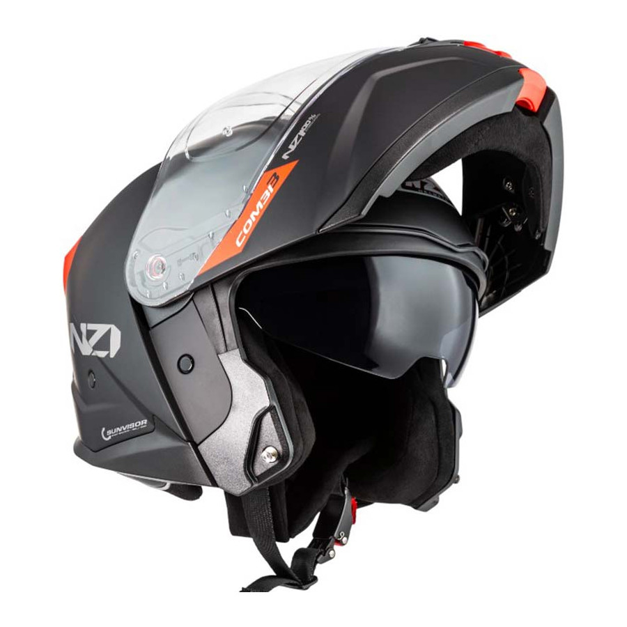 Casco NZI Combi 3 Duo Solid Nouveau Black Red Casco NZI Combi 3 Duo Solid Nouveau Black Red