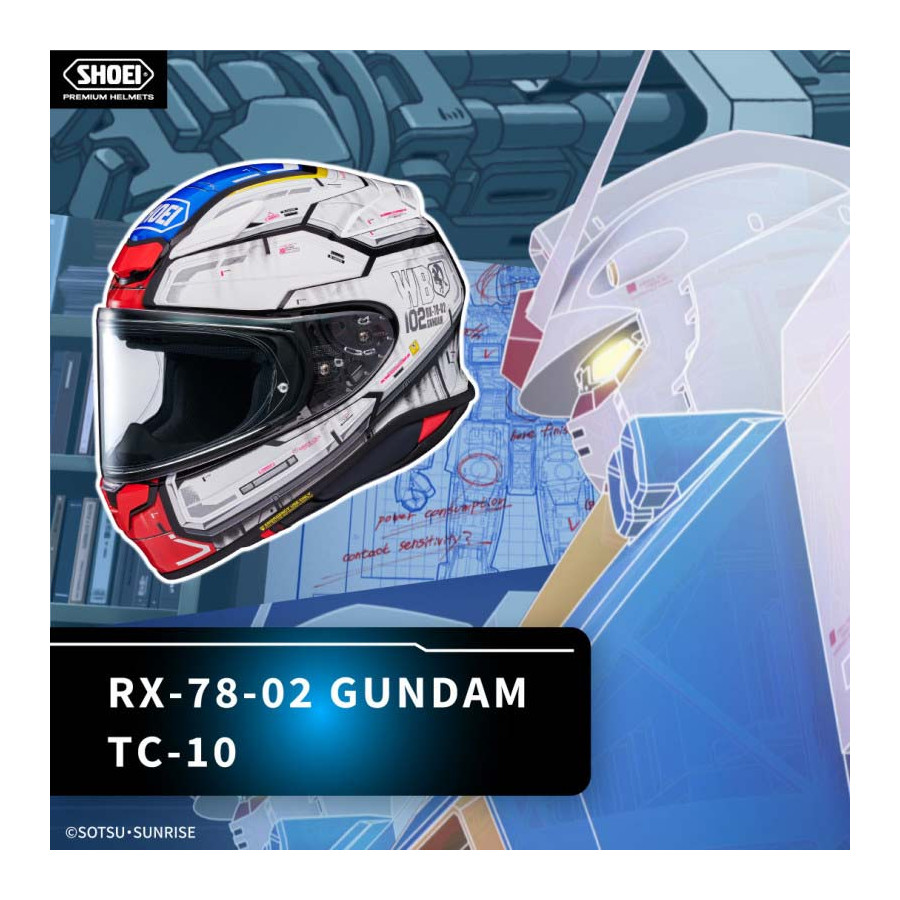 Casco Shoei NXR 2 RX-78-02 Gundam TC10