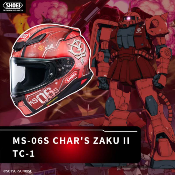 Casco Shoei NXR 2 MS-06S Chars Zaku 2 TC1