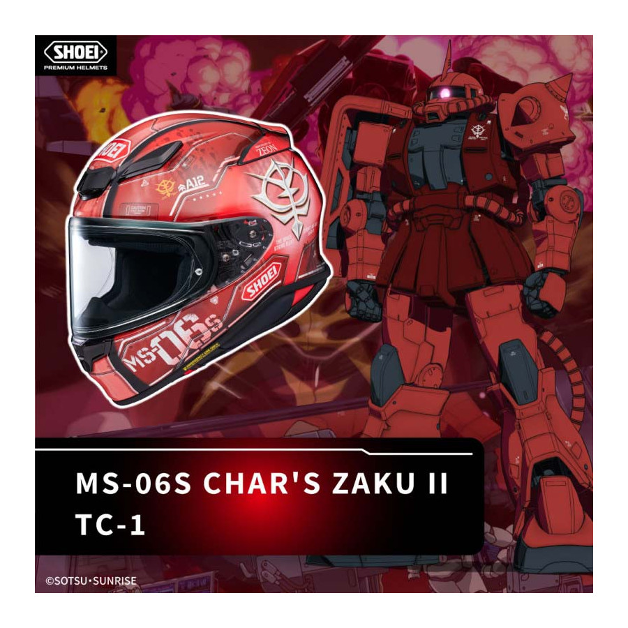 Casco Shoei NXR 2 MS-06S Chars Zaku 2 TC1