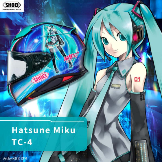 Casco Shoei NXR 2 Hatsume Miku TC4