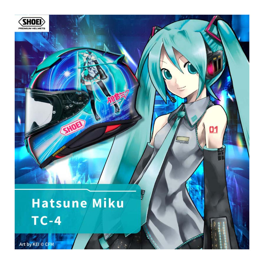 Casco Shoei NXR 2 Hatsume Miku TC4