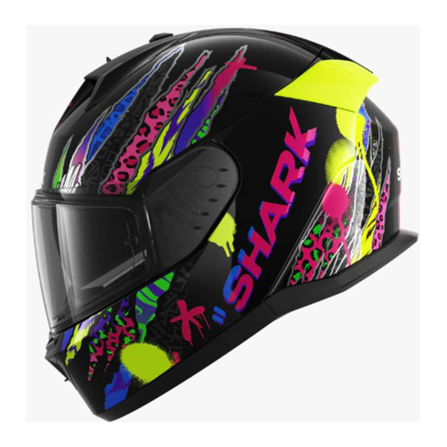 Casco Shark D-Skwal 3 Fawn Violet Yellow KVY