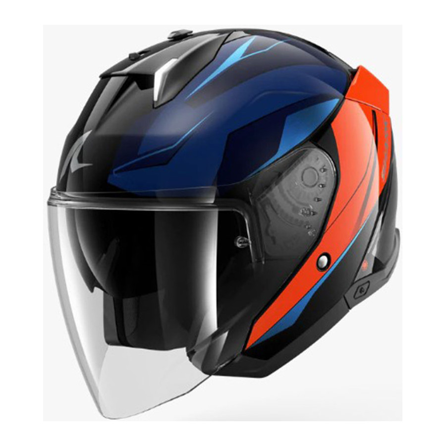 Casco Shark Skwal I3 Jet Mekarium Chrom Orange KUO