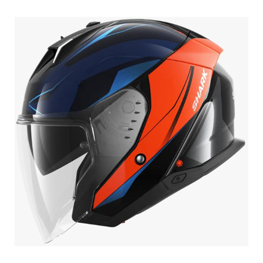 Casco Shark Skwal I3 Jet Mekarium Chrom Orange KUO