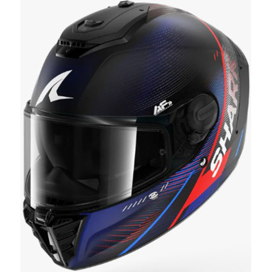 Casco Shark Spartan RS Speed-Tech Mat Blue Red KBR