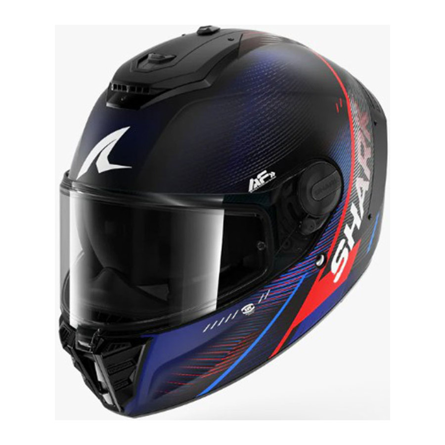 Casco Shark Spartan RS Speed-Tech Mat Blue Red KBR