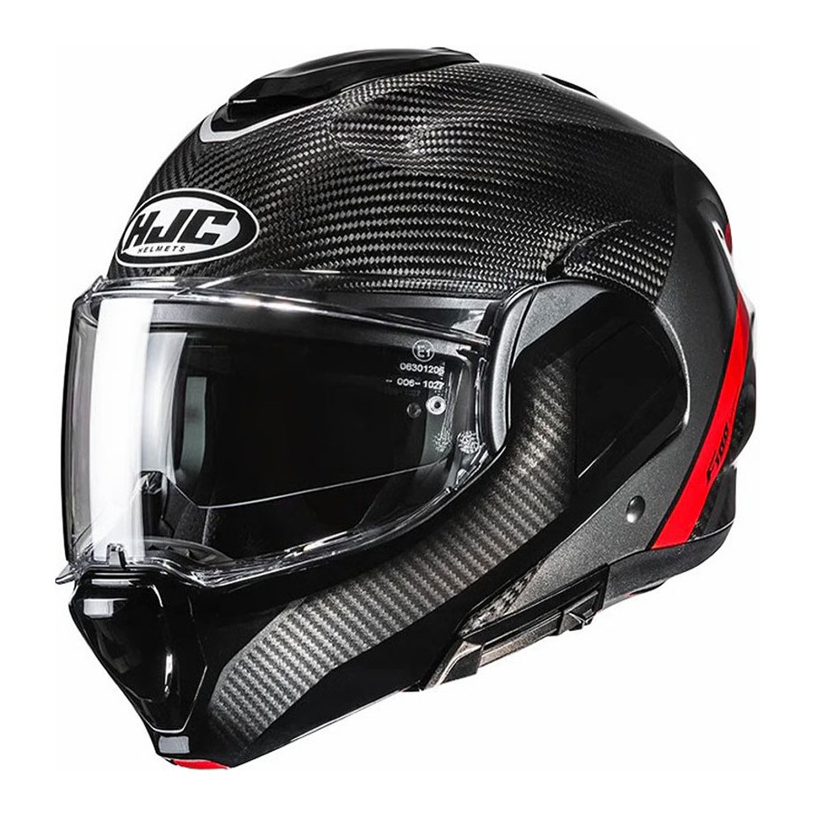 Casco HJC F100 Carbon Stan Red MC1
