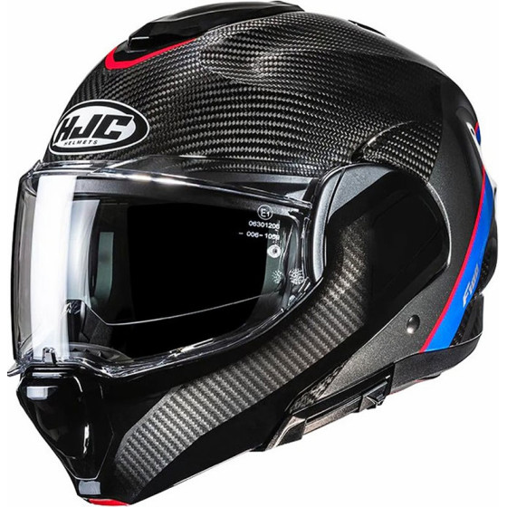 Casco HJC F100 Carbon Stan Blue Red MC21