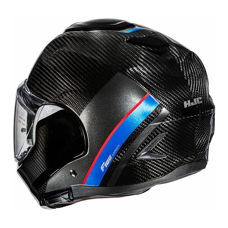 Casco HJC F100 Carbon Stan Blue Red MC21