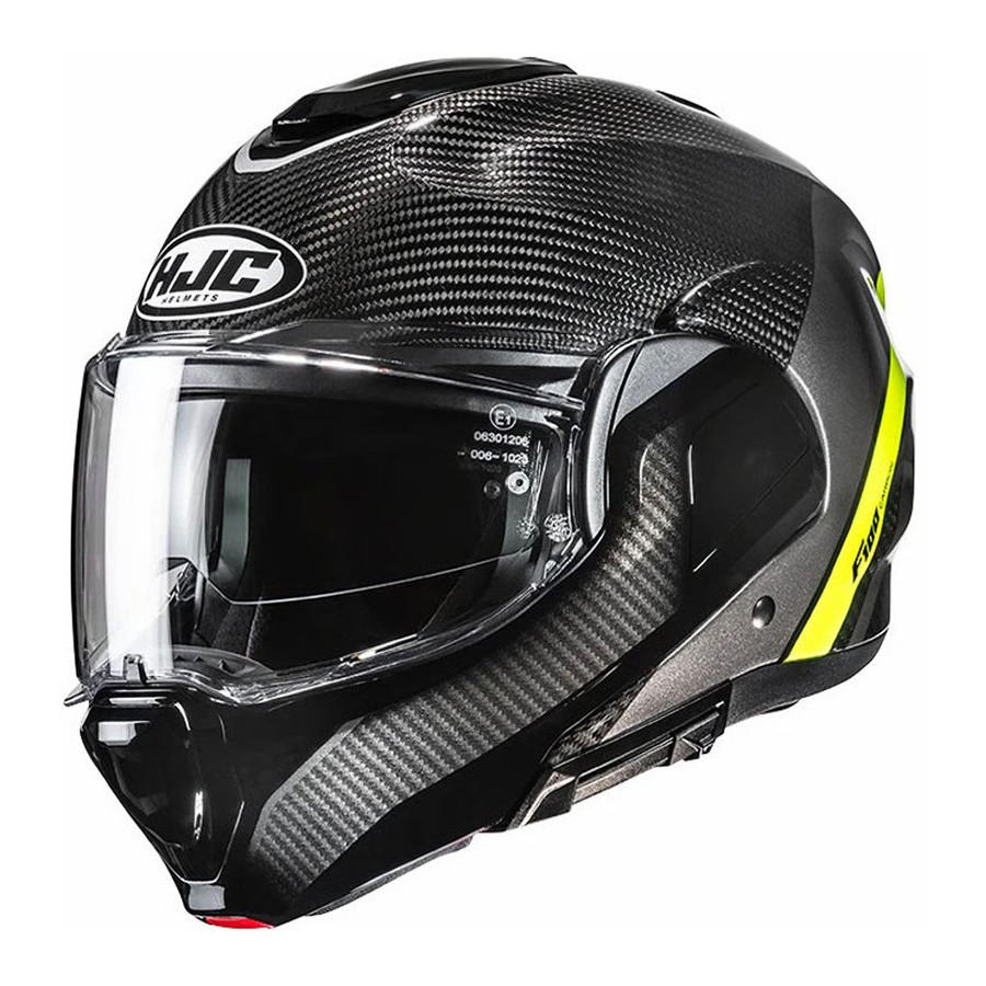 Casco HJC F100 Carbon Stan Yellow MC3H
