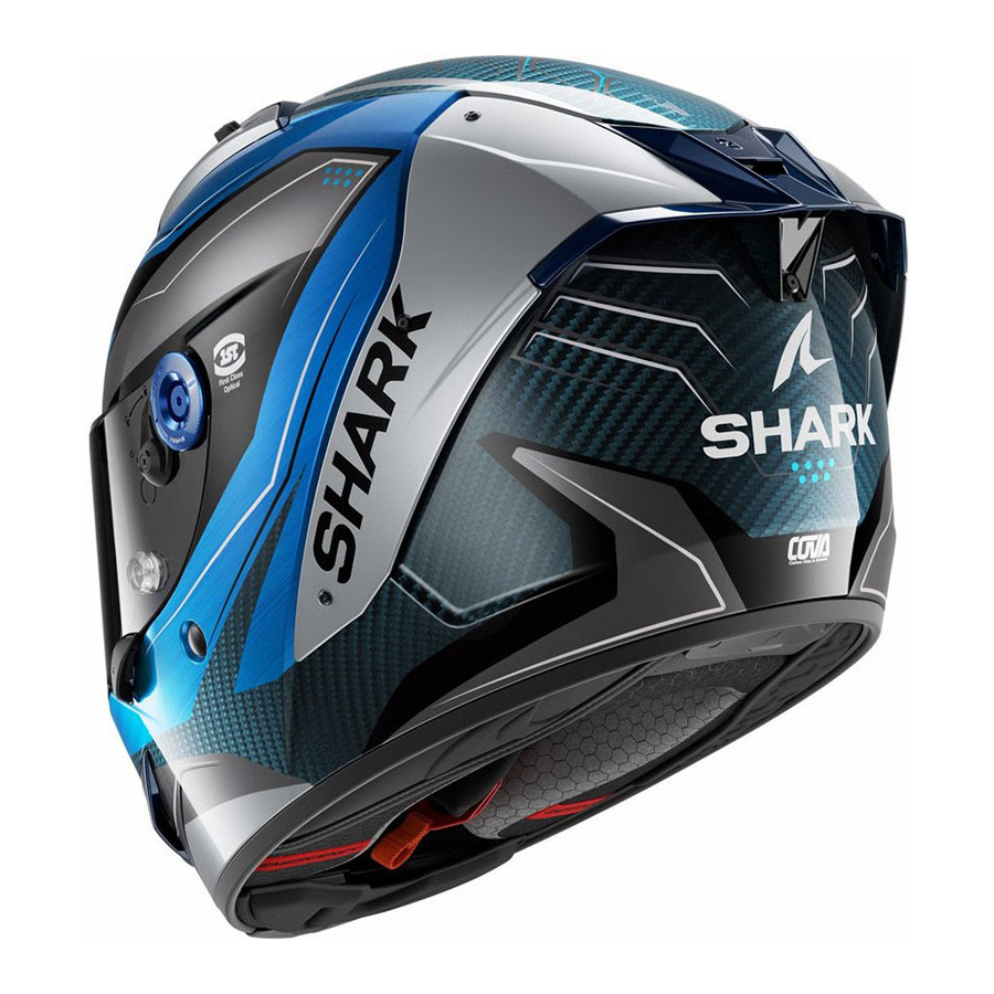 Casco Shark Aeron Mekarium Carbon Blue DBS