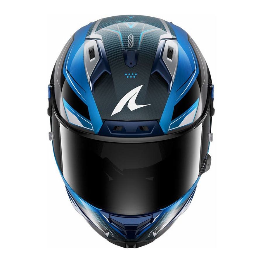Casco Shark Aeron Mekarium Carbon Blue DBS
