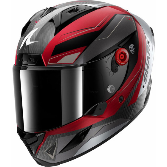 Casco Shark Aeron Mekarium Carbon Red DRS