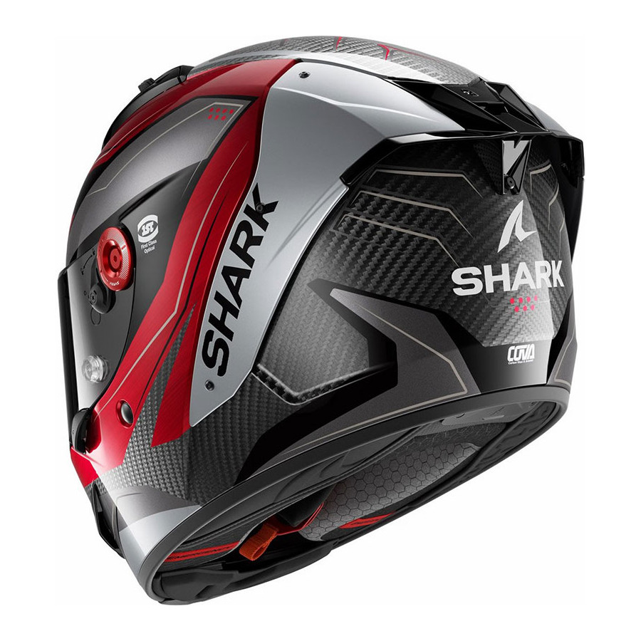 Casco Shark Aeron Mekarium Carbon Red DRS