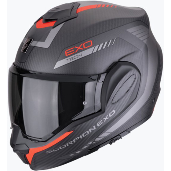 Casco Scorpion EXO-TECH Evo Carbon Cosy Red