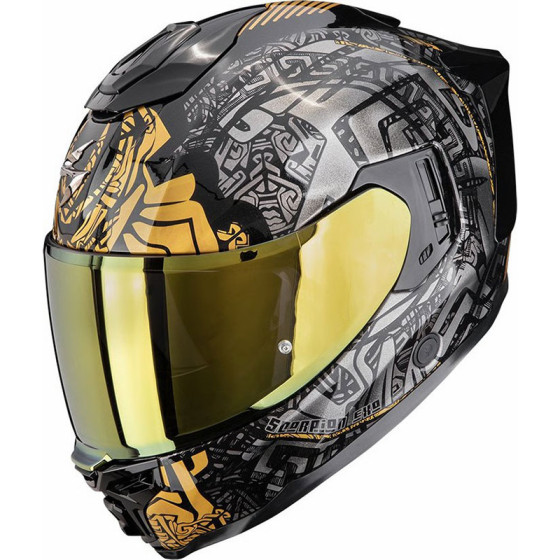 Casco Scorpion EXO-1500 Air Evo Apus Black Glod