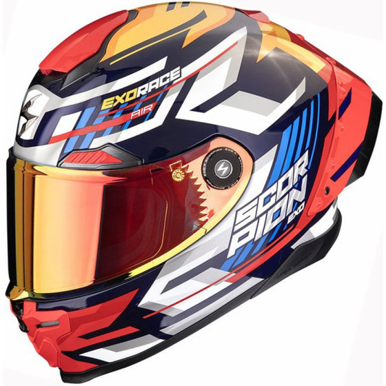 Casco Scorpion EXO-Race Air Kobra Red Yellow