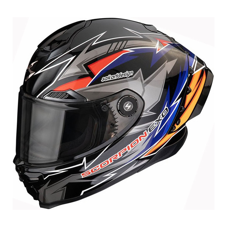 Casco Scorpion EXO-Race Air Move On Blue Orange