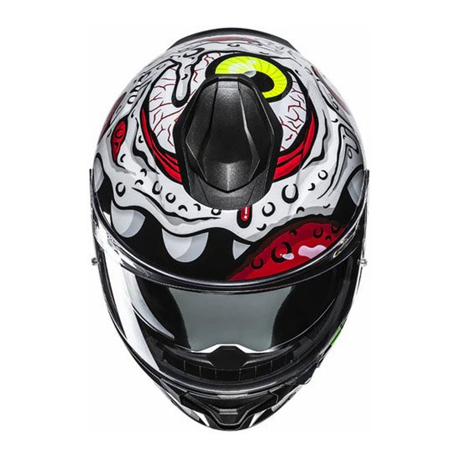 Casco HJC C71 Squeeze Red Yellow MC41